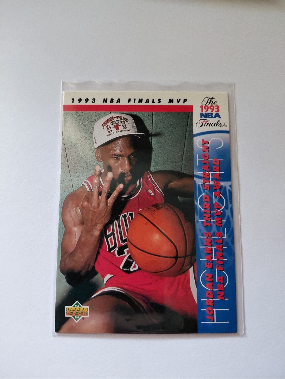 Michael Jordan 1993 NBA Finals MVP Collectible Card - Red